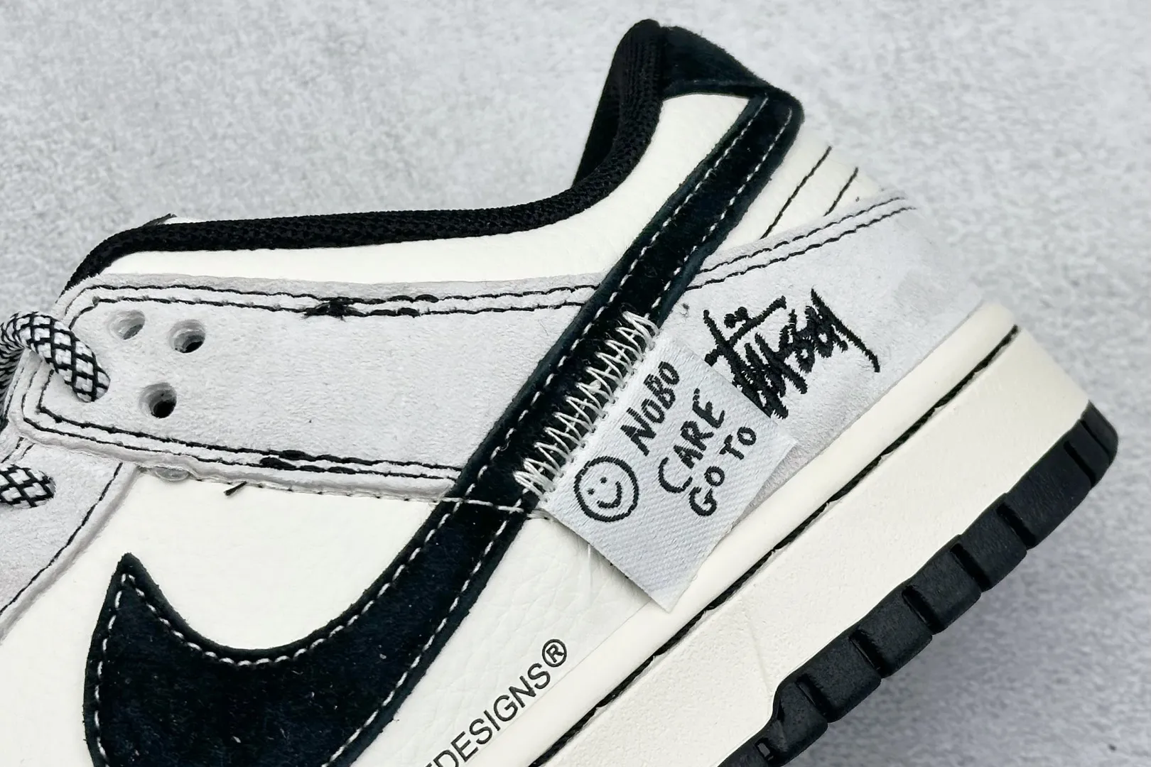 Chic Nike SB Dunk Low Stussy Black Swoosh –  Replica Nikes & Rep Shoes Collection 1576