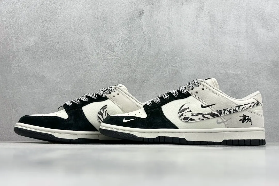 Nike SB Dunk Low Stussy Black White Zebra –  Rep Shoes & Replica Nikes Chic 1661