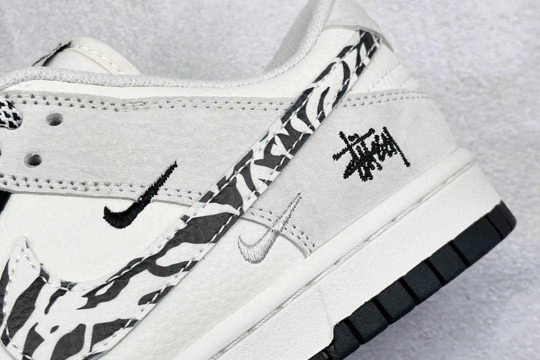 Nike SB Dunk Low Stussy Black White Zebra –  Rep Shoes & Replica Nikes Chic 1661