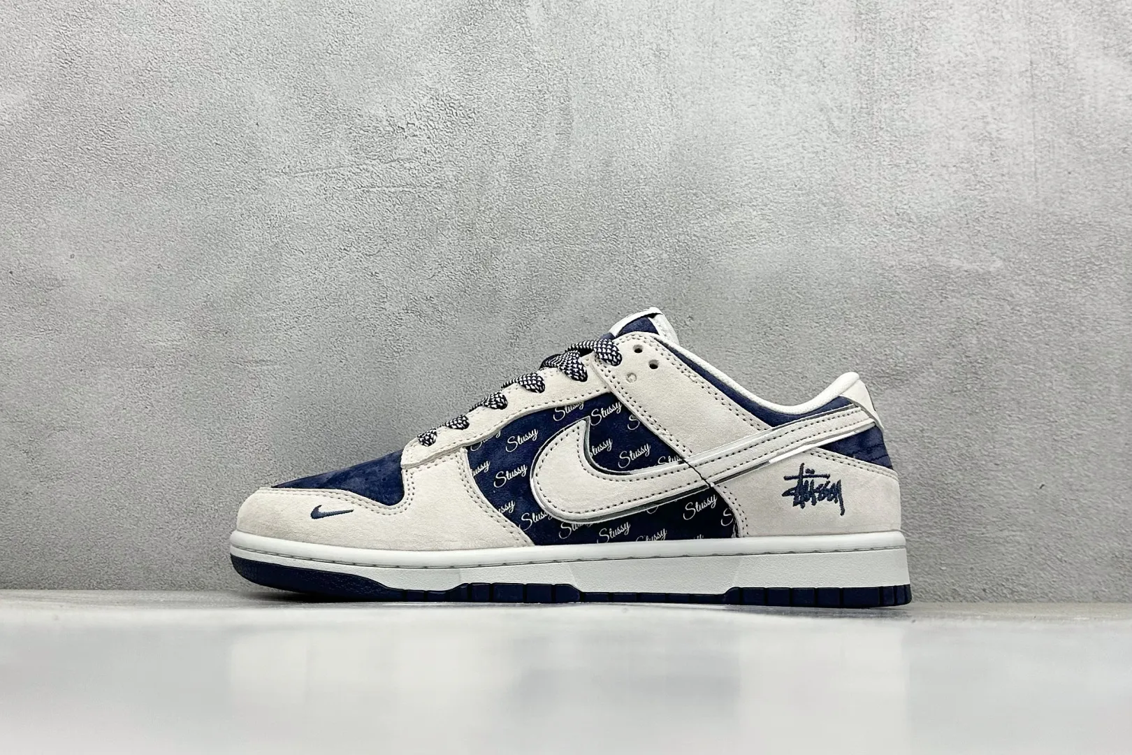 Nike SB Dunk Low Stussy Grey Blue Low –  Replica Nikes & Rep Shoes Youthful 1572