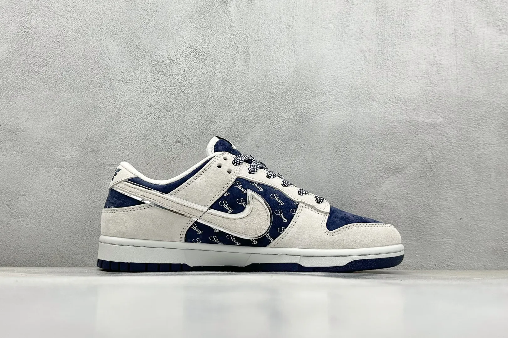 Nike SB Dunk Low Stussy Grey Blue Low –  Replica Nikes & Rep Shoes Youthful 1572