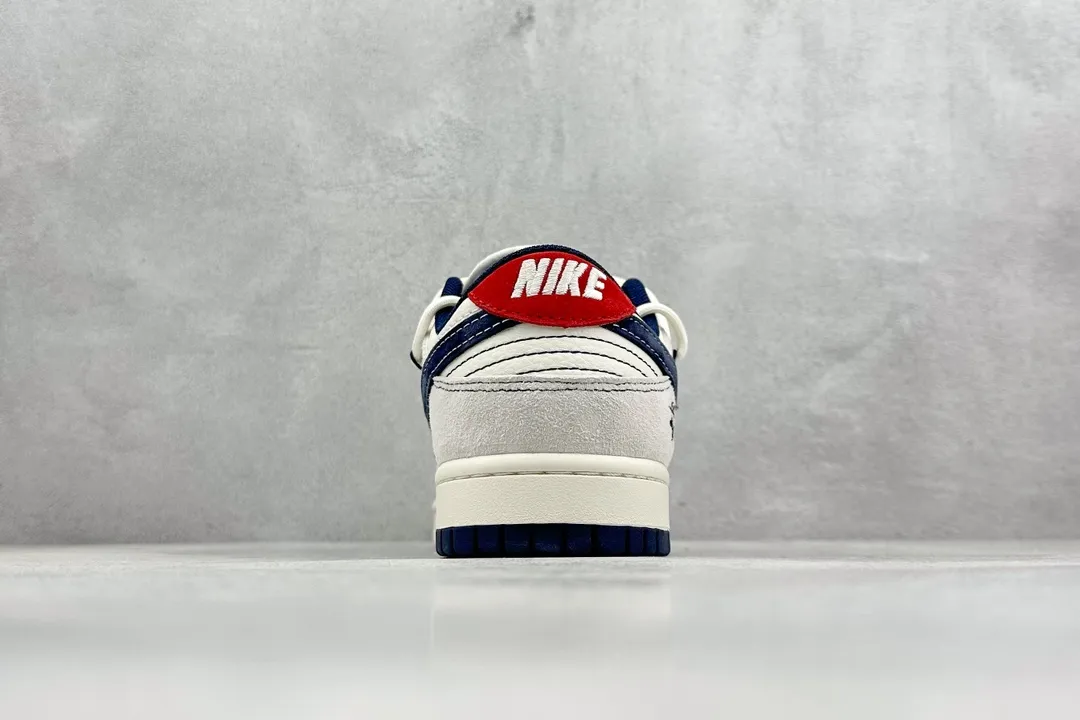 Flexible Nike SB Dunk Low Stussy Grey White Navy Rep Shoes Replica Nikes 1571