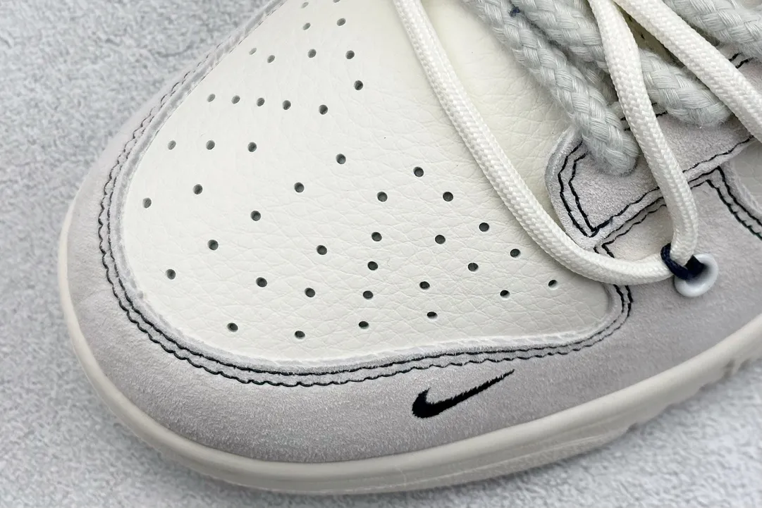 Flexible Nike SB Dunk Low Stussy Grey White Navy Rep Shoes Replica Nikes 1571
