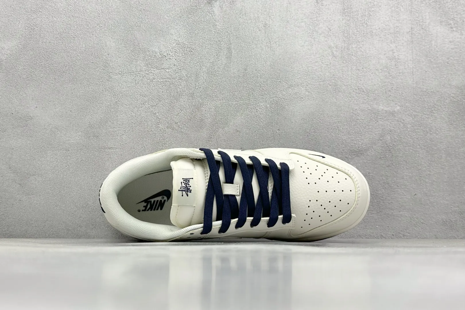 Functional Nike SB Dunk Low Stussy Off-White Blue –  Replica Nikes & Rep Shoes Collection 1614