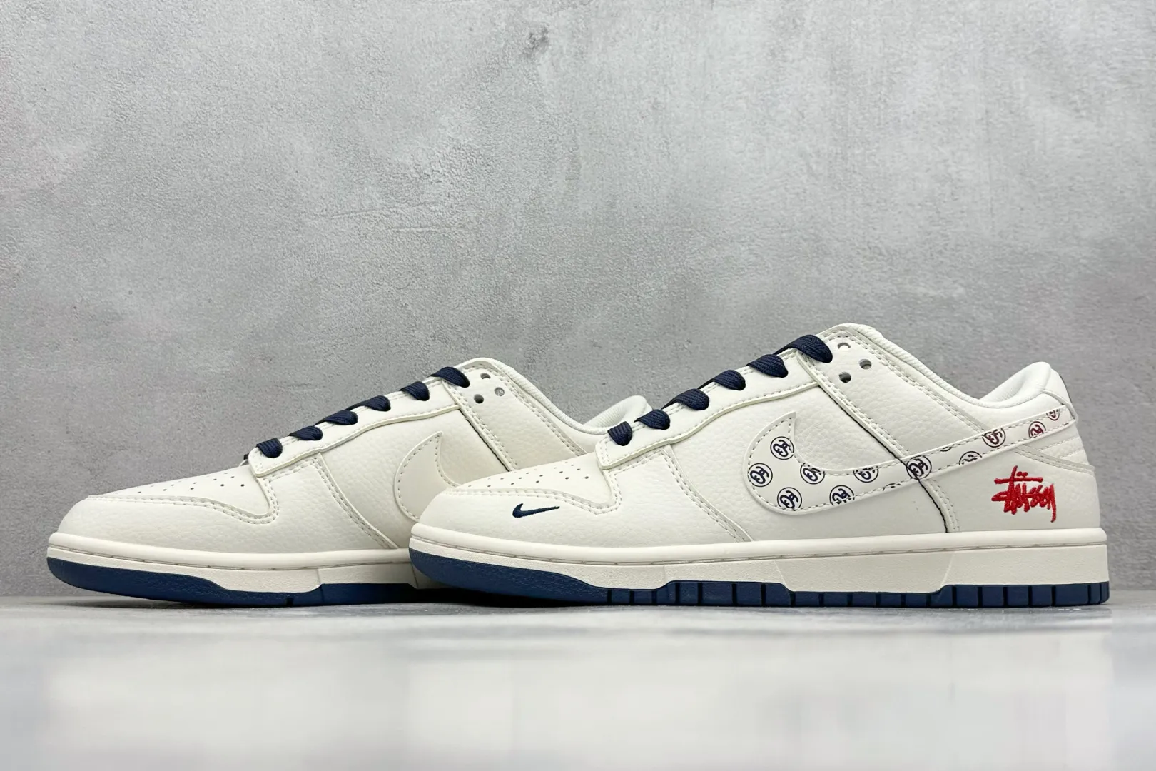 Functional Nike SB Dunk Low Stussy Off-White Blue –  Replica Nikes & Rep Shoes Collection 1614