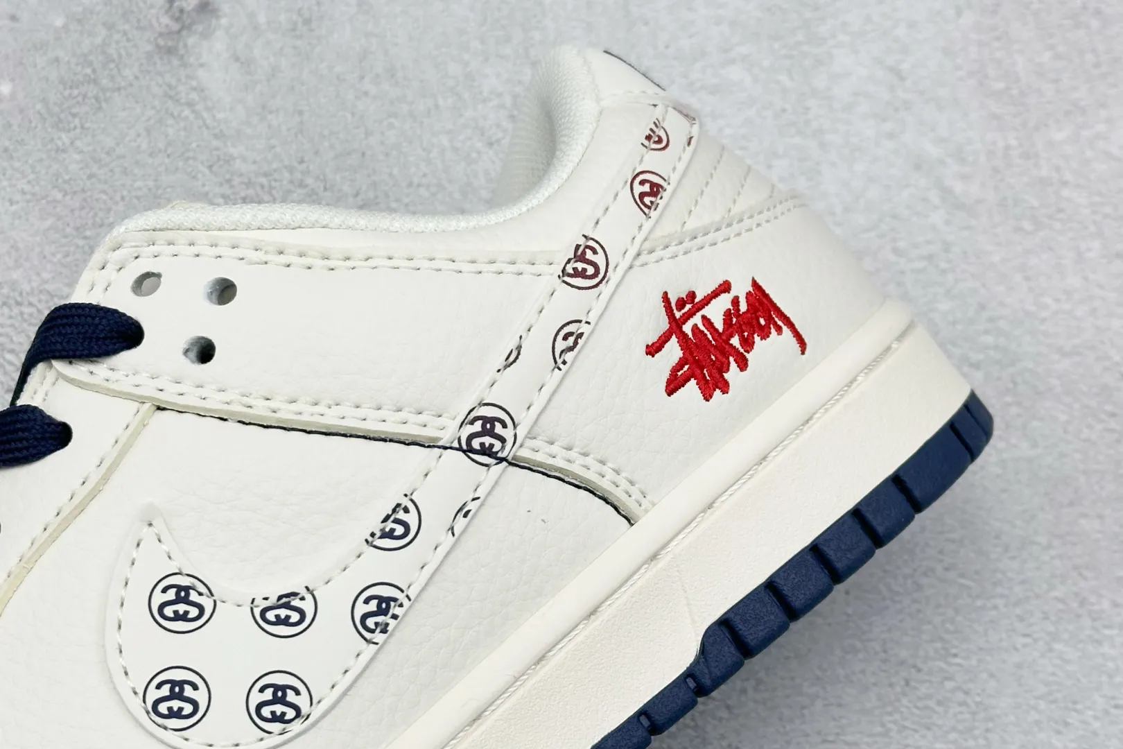 Functional Nike SB Dunk Low Stussy Off-White Blue –  Replica Nikes & Rep Shoes Collection 1614