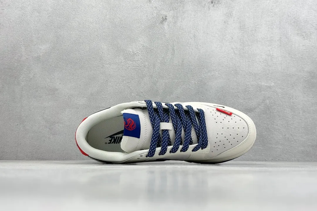 Nike SB Dunk Low Supreme Cream Blue –  Rep Shoes & Replica Nikes Chic 1652