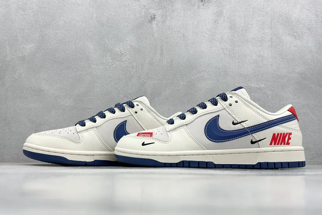 Nike SB Dunk Low Supreme Cream Blue –  Rep Shoes & Replica Nikes Chic 1652