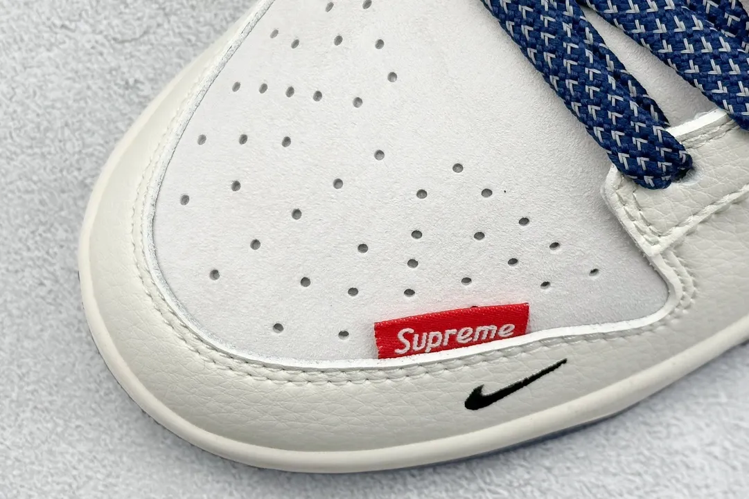 Nike SB Dunk Low Supreme Cream Blue –  Rep Shoes & Replica Nikes Chic 1652