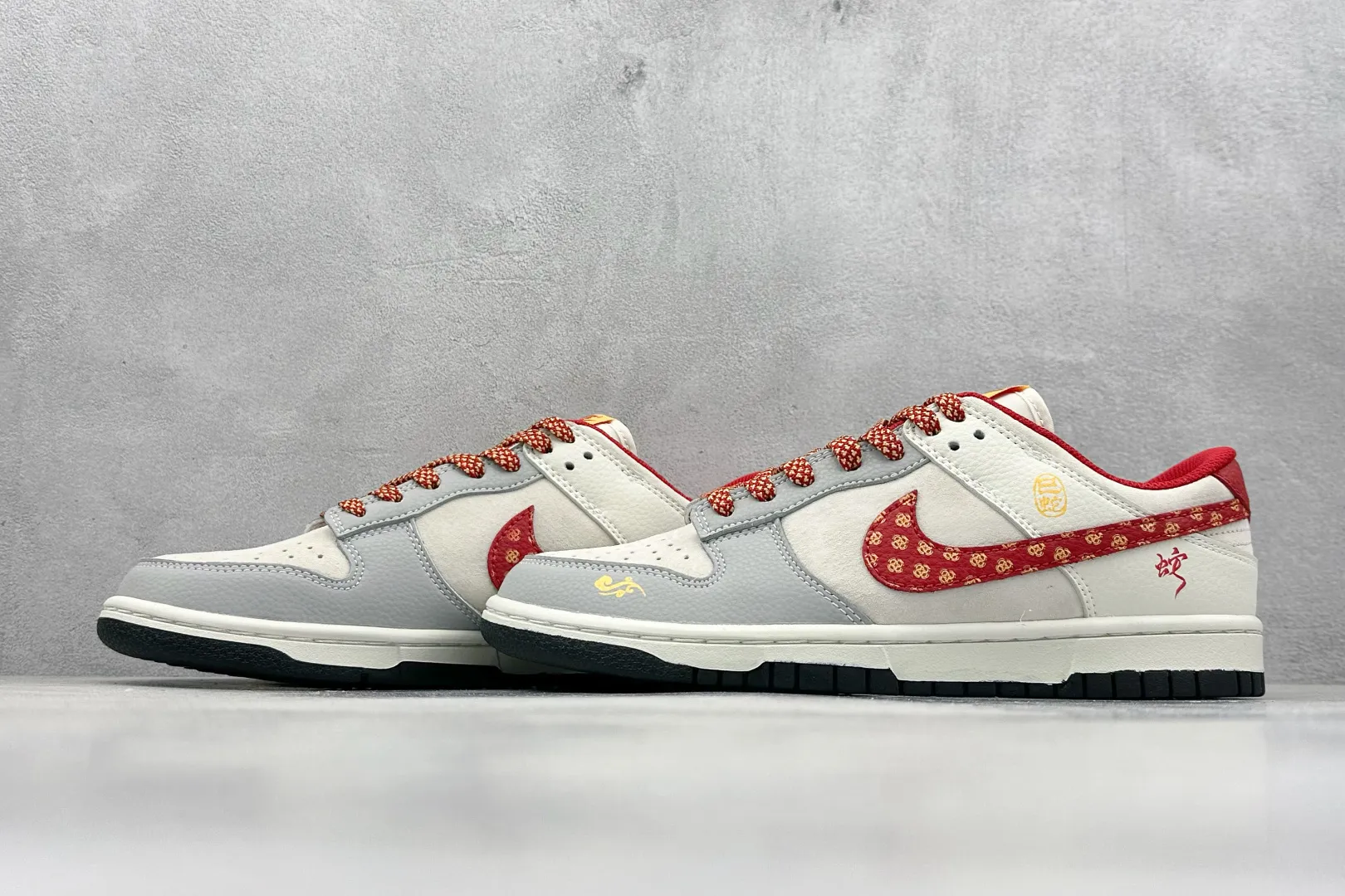 StreetReady Nike SB Dunk Low Year of the Dragon Light Grey Red – Replica Nikes & Fake Nike Shoes 1570