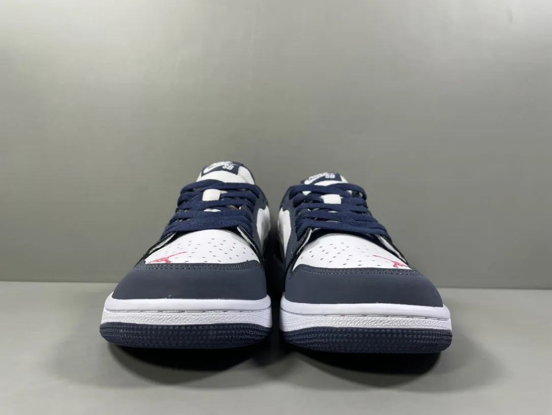 Nike SB x Air Jordan 1 Low ‘Navy Blue’ – Corporate 260 Pure  Version – Rep Shoes & Replica Nikes Skate Shoes HighPerformance 1244