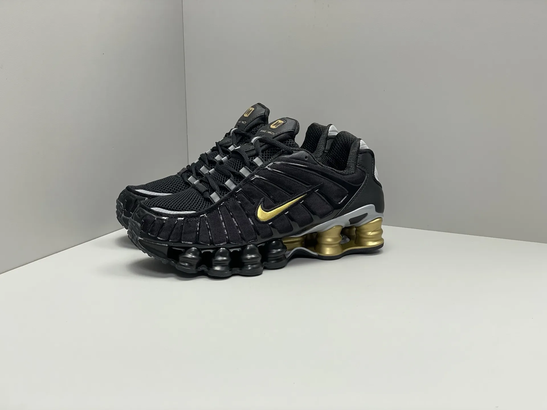 Nike Shox TL Black Gold Silver Replica Sneakers – Rep Shoes Tailored 1670