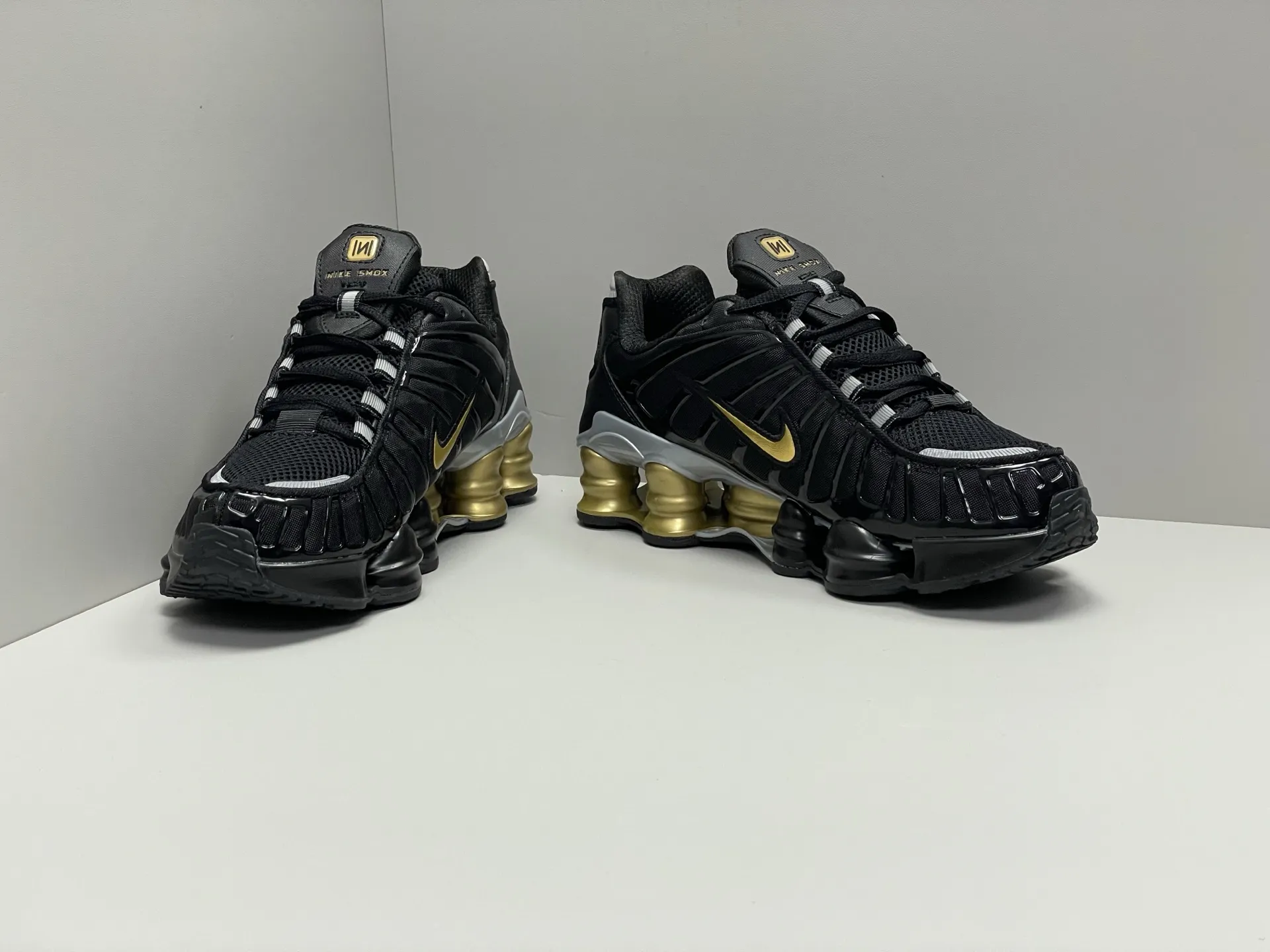 Nike Shox TL Black Gold Silver Replica Sneakers – Rep Shoes Tailored 1670