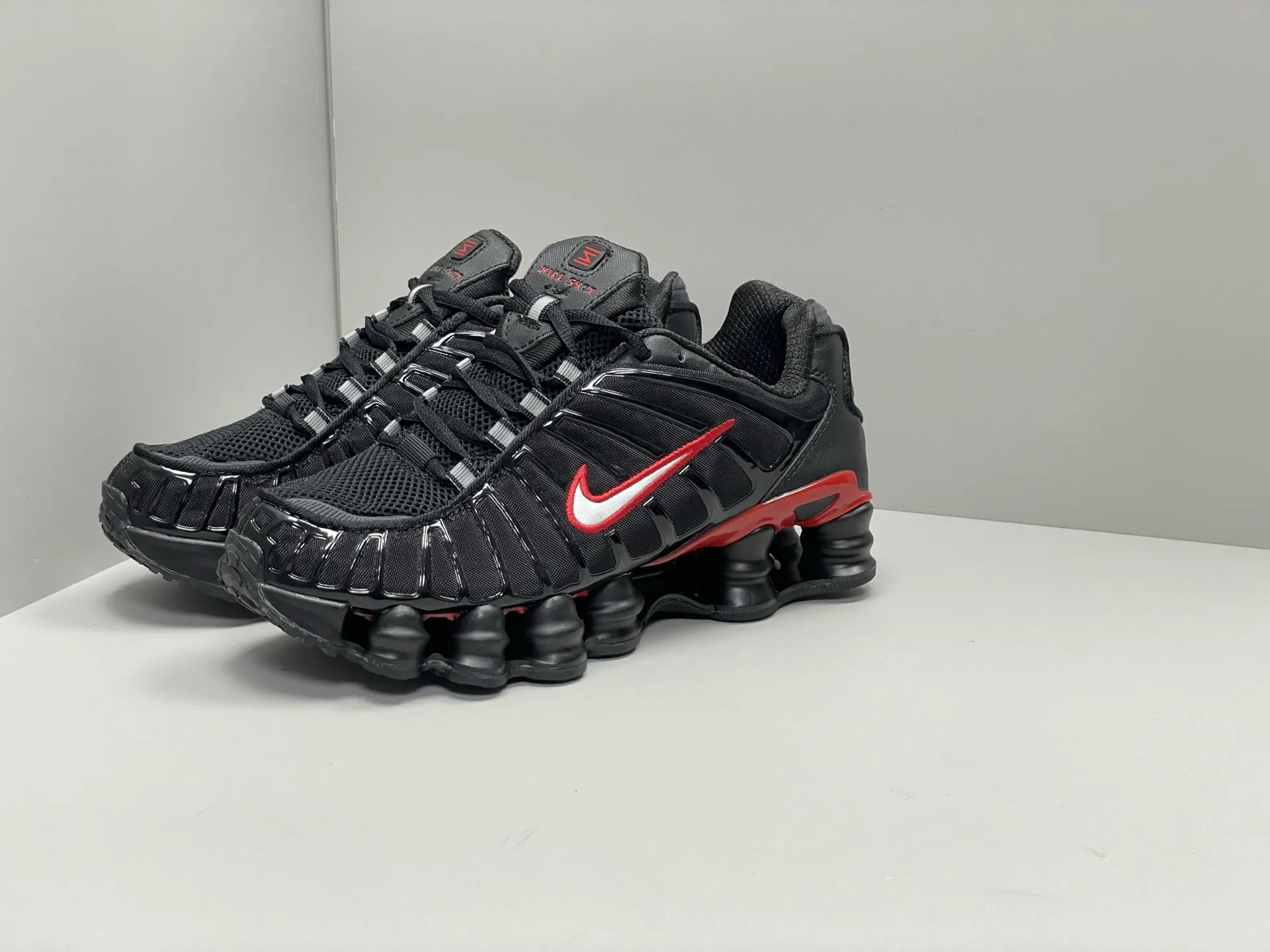 Nike Shox TL Black Red Silver Rep Shoes –  Replica Nikes ComfortFit 1671