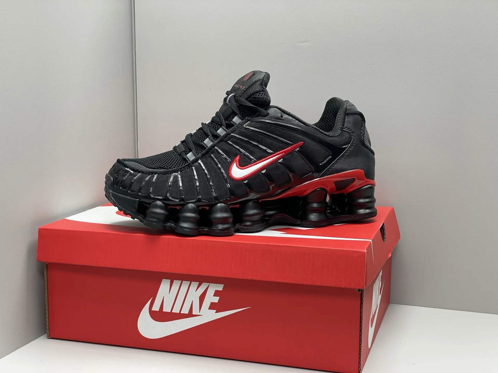 Nike Shox TL Black Red Silver Rep Shoes –  Replica Nikes ComfortFit 1671