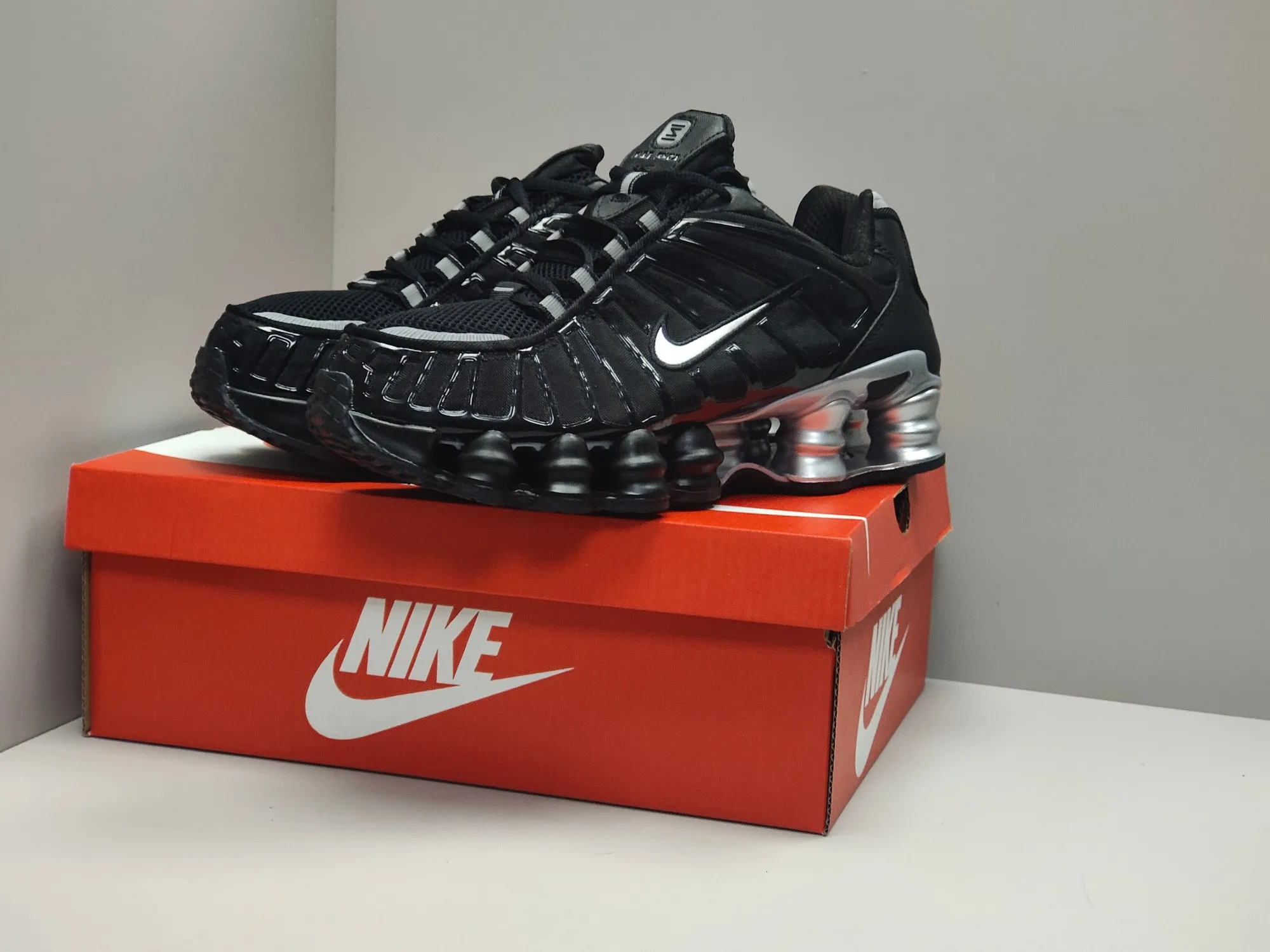 Nike Shox TL Black Silver Running Shoes –  Replica Nike Edition Classic 1666