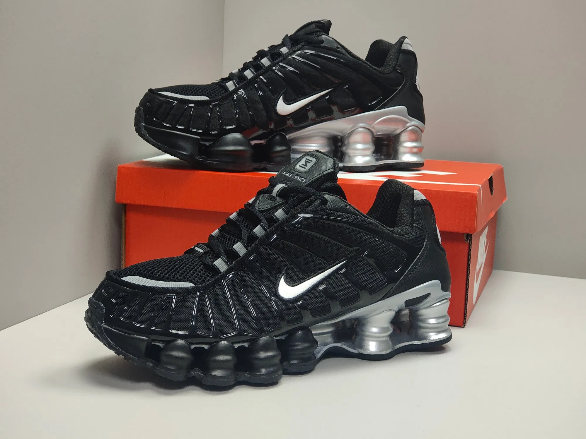 Nike Shox TL Black Silver Running Shoes –  Replica Nike Edition Classic 1666