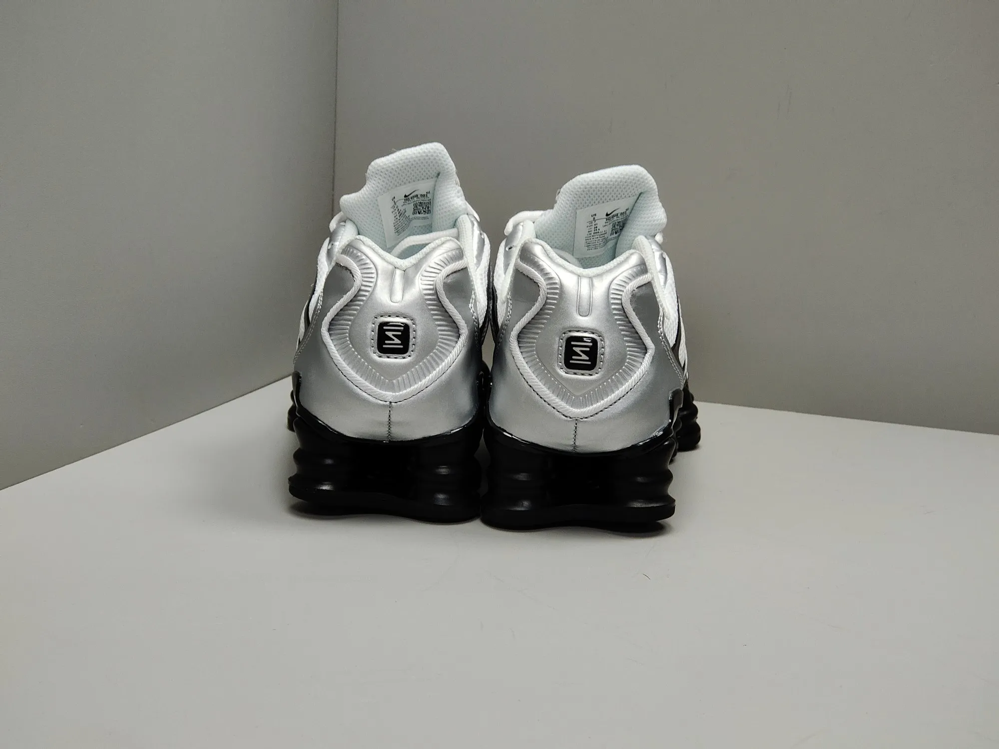Nike Shox TL White Black Silver Rep Shoes Replica Sneakers Packable 1672