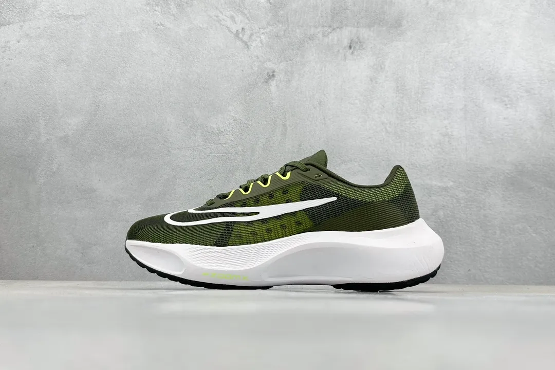 Nike Zoom FLY 5 PRM Olive Green  Flyknit Low-Top Running Shoes for Men, Size 36-45, Style Code: DM8968-301, Premium Rep Shoes & Nike Replica Breathable 1489