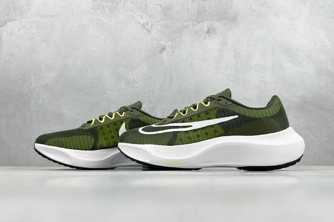 Nike Zoom FLY 5 PRM Olive Green  Flyknit Low-Top Running Shoes for Men, Size 36-45, Style Code: DM8968-301, Premium Rep Shoes & Nike Replica Breathable 1489