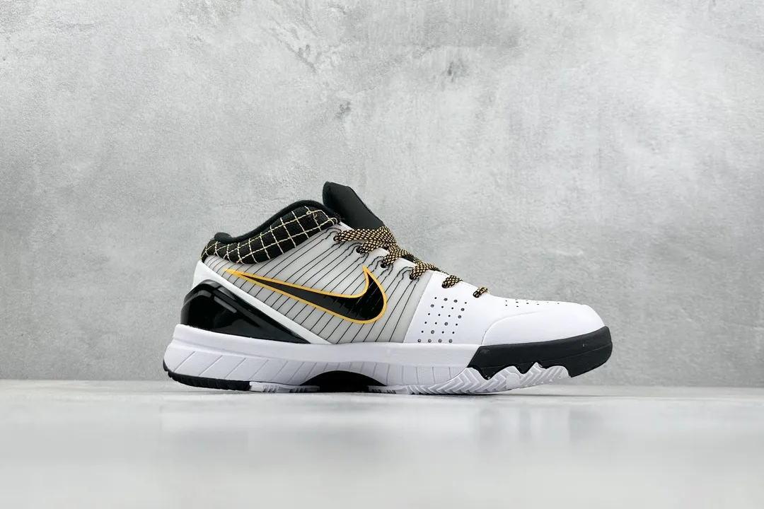 QuickDry Nike Zoom Kobe 4 Protro “Del Sol” – White Yellow, Replica Basketball Shoes for Men 1476