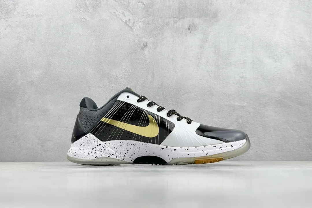 Unique Nike Zoom Kobe 5 Protro ‘Black Gold’ – Pure  Version 310 NK Collaboration with Replica Nike Shoes Design 1462