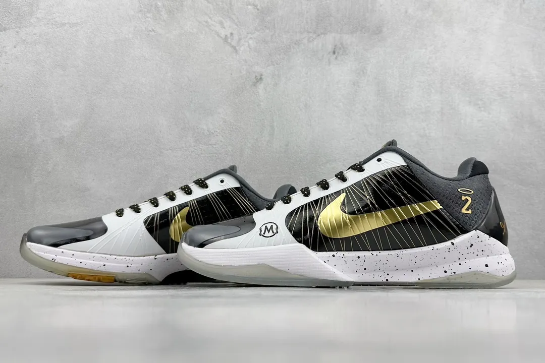 Unique Nike Zoom Kobe 5 Protro ‘Black Gold’ – Pure  Version 310 NK Collaboration with Replica Nike Shoes Design 1462