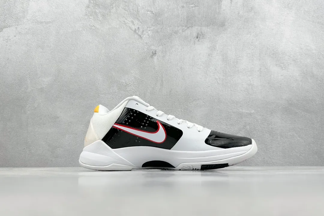 Nike Zoom Kobe ZK5 Retro Basketball Shoes – White Black Red Low-Top Rep Shoes & Nike Replica Sneakers Refined 1495