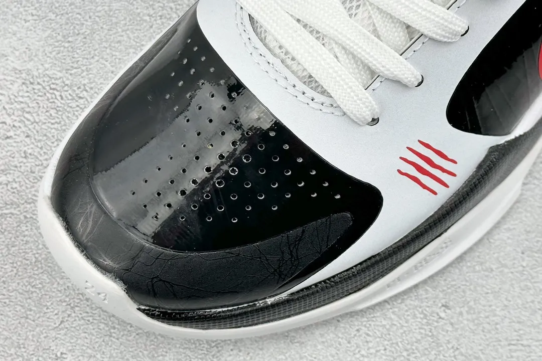 Nike Zoom Kobe ZK5 Retro Basketball Shoes – White Black Red Low-Top Rep Shoes & Nike Replica Sneakers Refined 1495