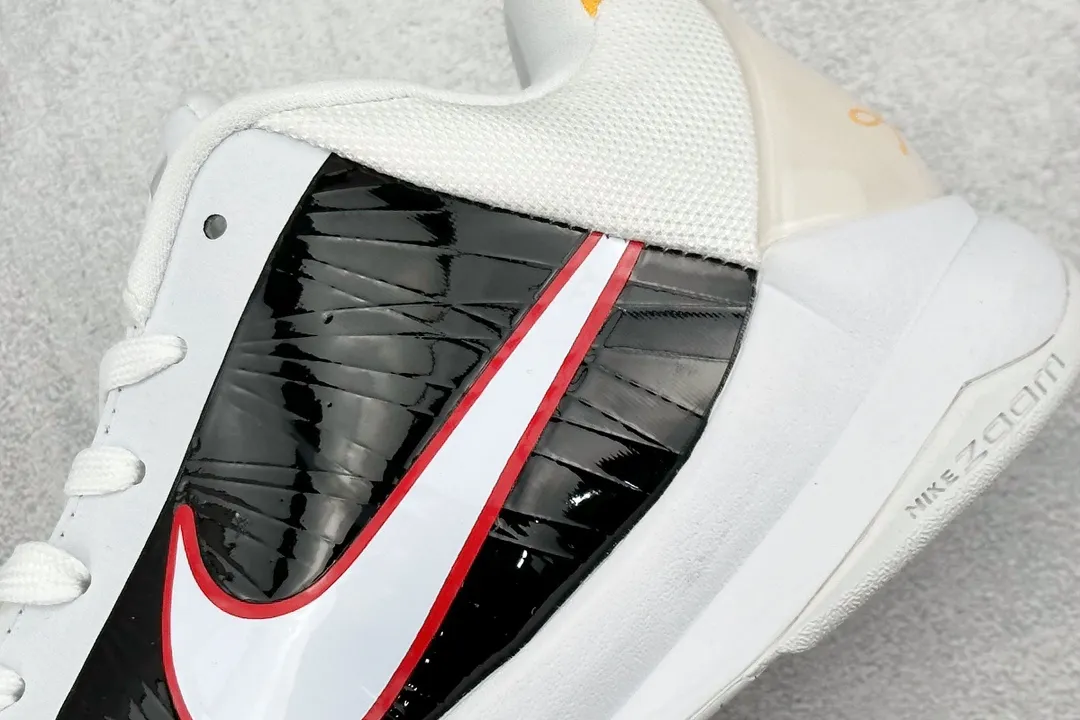 Nike Zoom Kobe ZK5 Retro Basketball Shoes – White Black Red Low-Top Rep Shoes & Nike Replica Sneakers Refined 1495