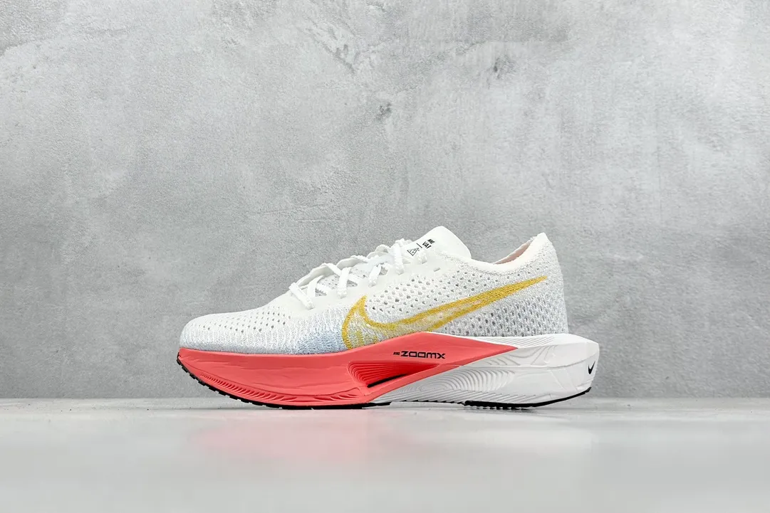 WaterResistant Nike ZoomX Vaporfly NEXT% 3 Marathon Running Shoes – White Red,  Cushioning, Multiple Sizes, Inspired by Replica Nike Designs 1483