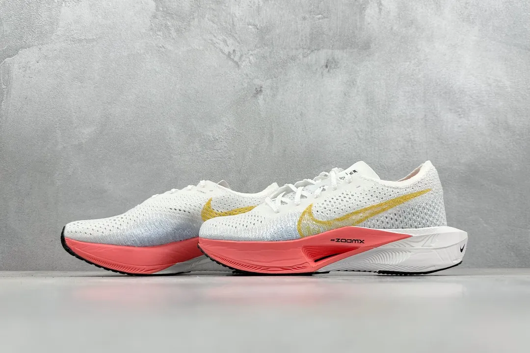 WaterResistant Nike ZoomX Vaporfly NEXT% 3 Marathon Running Shoes – White Red,  Cushioning, Multiple Sizes, Inspired by Replica Nike Designs 1483
