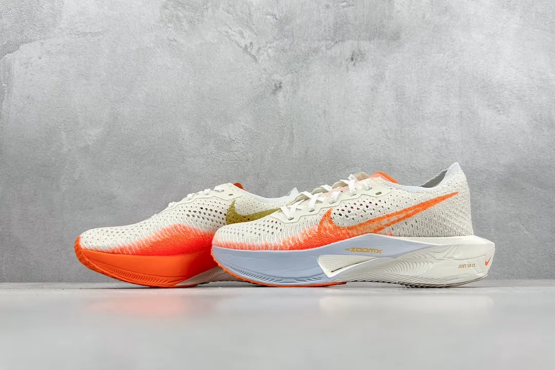Nike ZoomX Vaporfly NEXT% 3 Men’s Running Shoes – White Orange, Marathon Style with Replica Nike Design Premium 1479