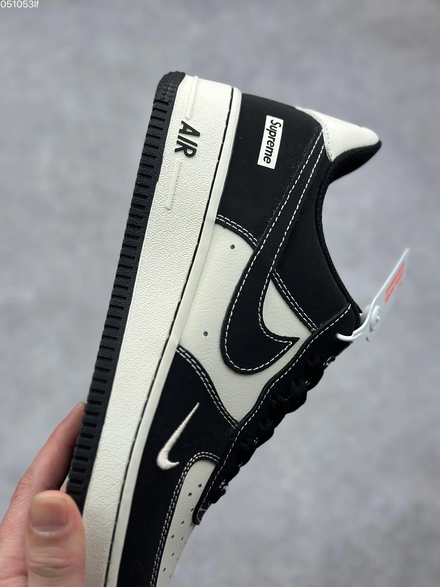 QuickDry Nike x Supreme Air Force 1 ’07 Low Cream Black – Limited Edition Rep Shoes & Best Replica Sneakers 994