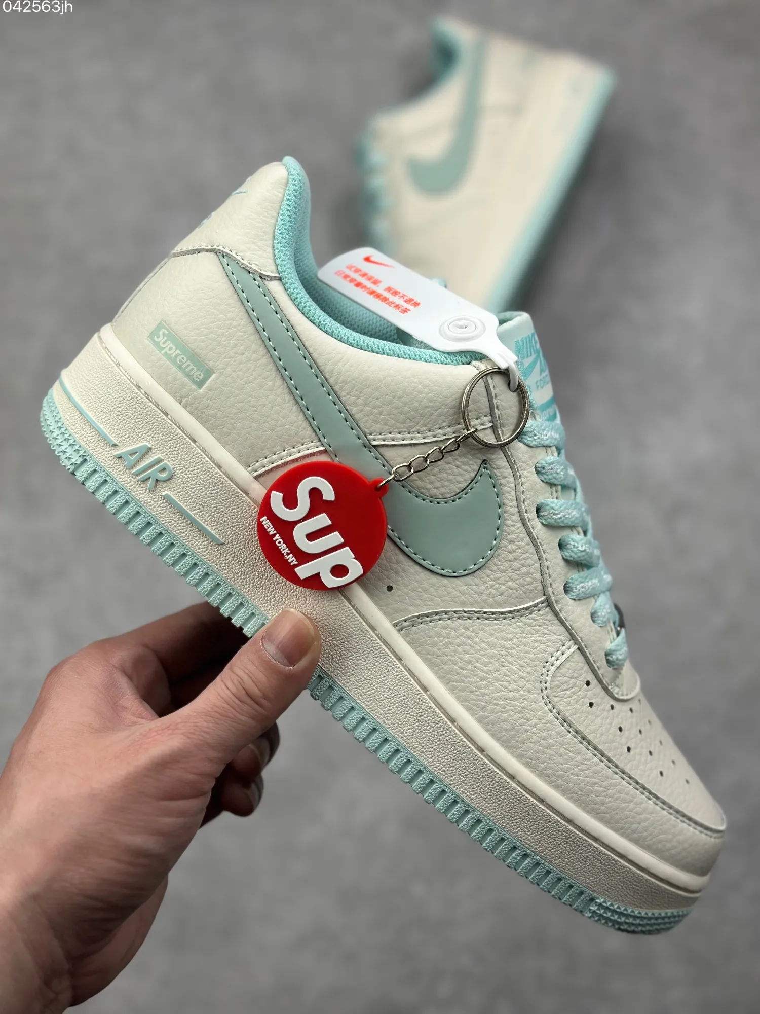 Nike x Supreme Air Force 1 07 Low ‘Ice Blue’ – Limited Edition Rep Shoes & Best Replica Sneakers OnTrend 998