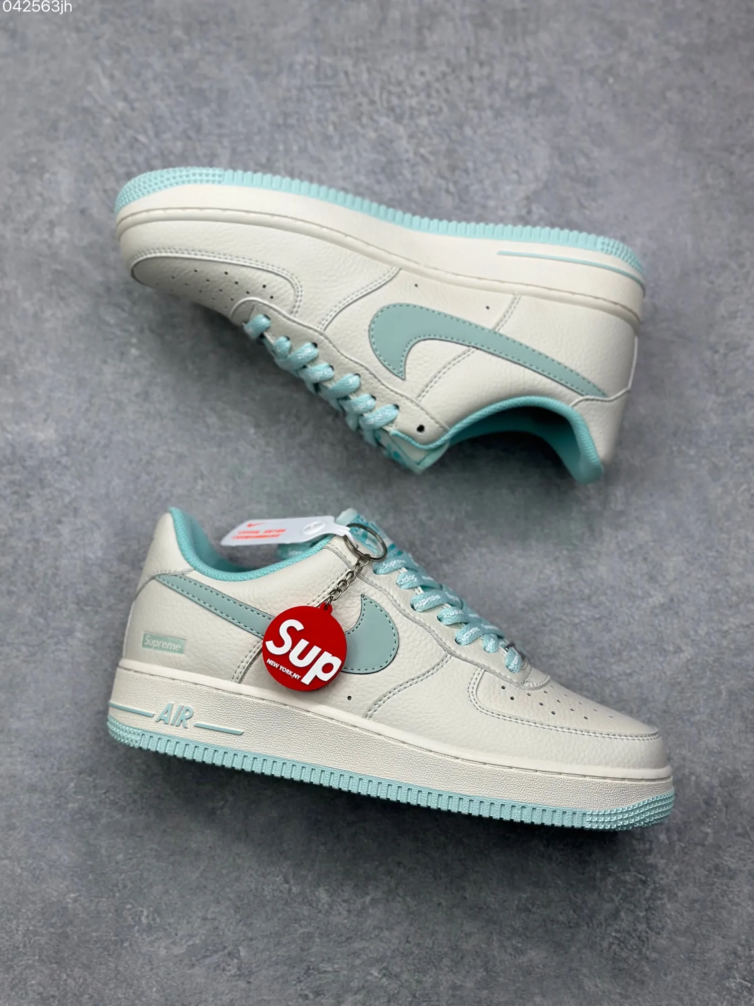 Nike x Supreme Air Force 1 07 Low ‘Ice Blue’ – Limited Edition Rep Shoes & Best Replica Sneakers OnTrend 998
