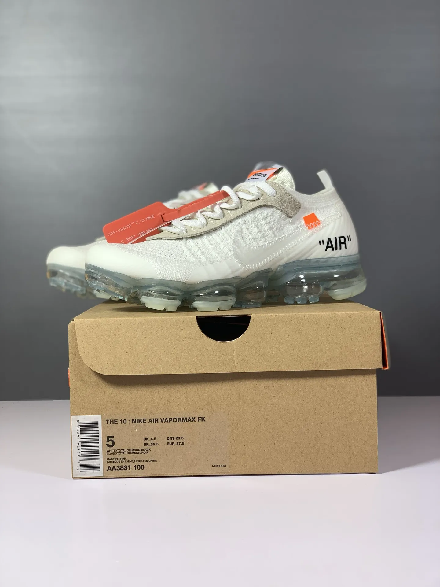 Off-White Nike VaporMax Air White Rep Shoes –  Replica Sneakers Lightweight 1369