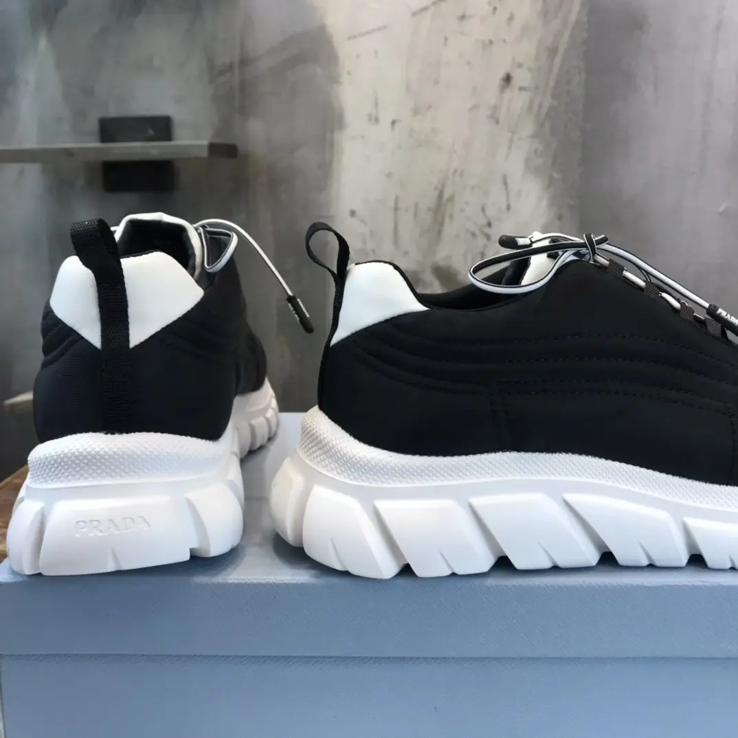 PRADA 2022 Men’s Black Sneakers – High-Quality Replica Prada Shoes, Waterproof Upper,  Foam Sole, Sizes 38- ComfortFit 194
