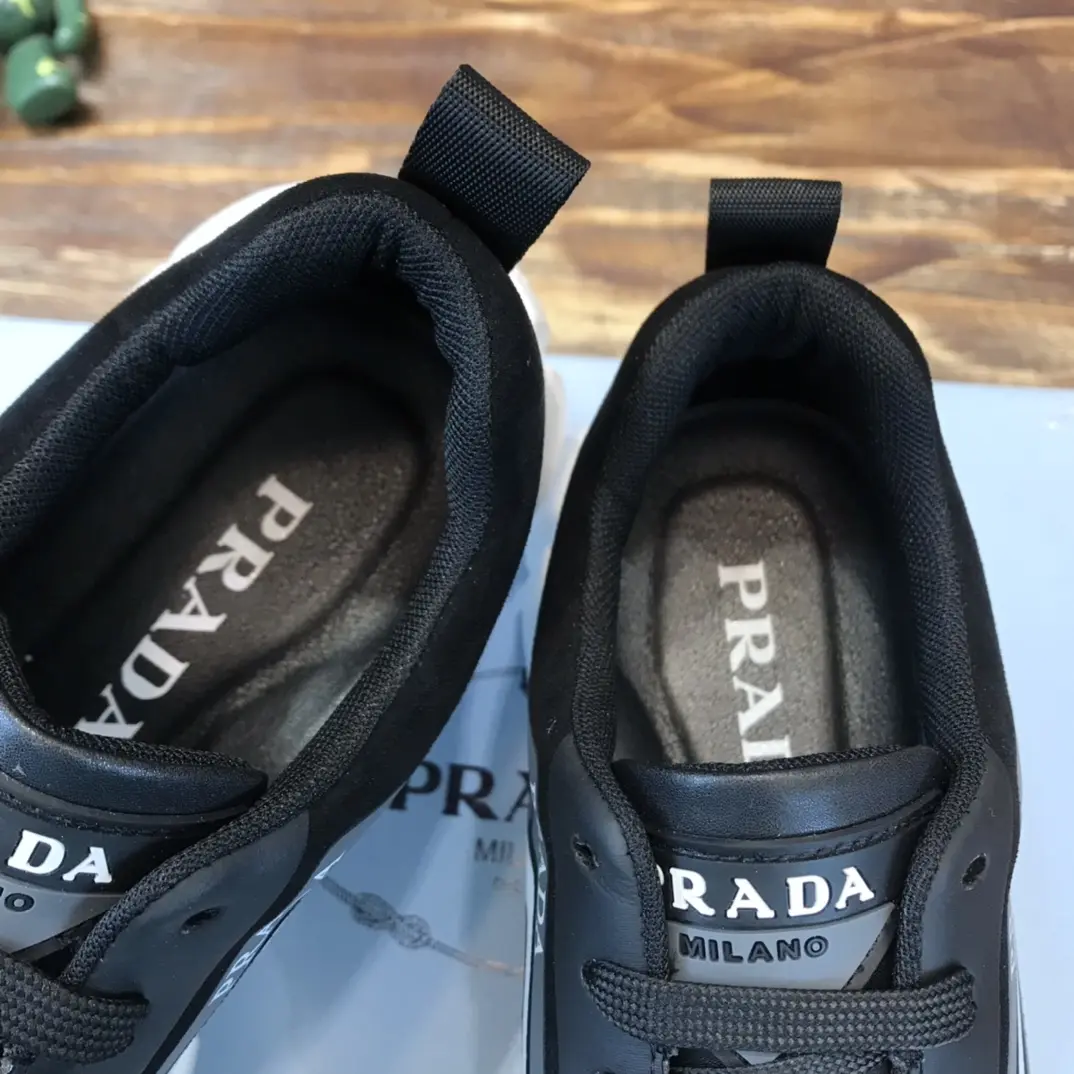 Timeless PRADA 2022 Men’s Sneakers – Black and White, High-Quality Prada Sneakers Replica, Latest Style, Sizes 38-44 (Custom 45 No Returns 196