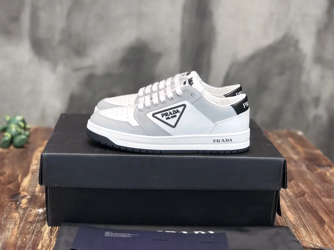 Prada 22C White Low-Top Sneakers – High Quality Replica Prada Shoes for Sale EyeCatching 217