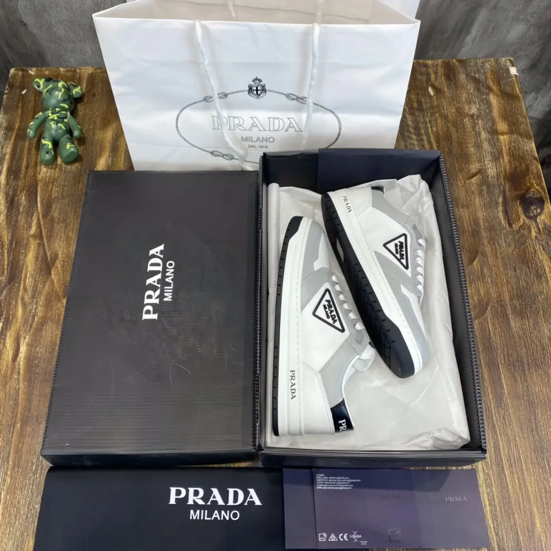 Prada 22C White Low-Top Sneakers – High Quality Replica Prada Shoes for Sale EyeCatching 217