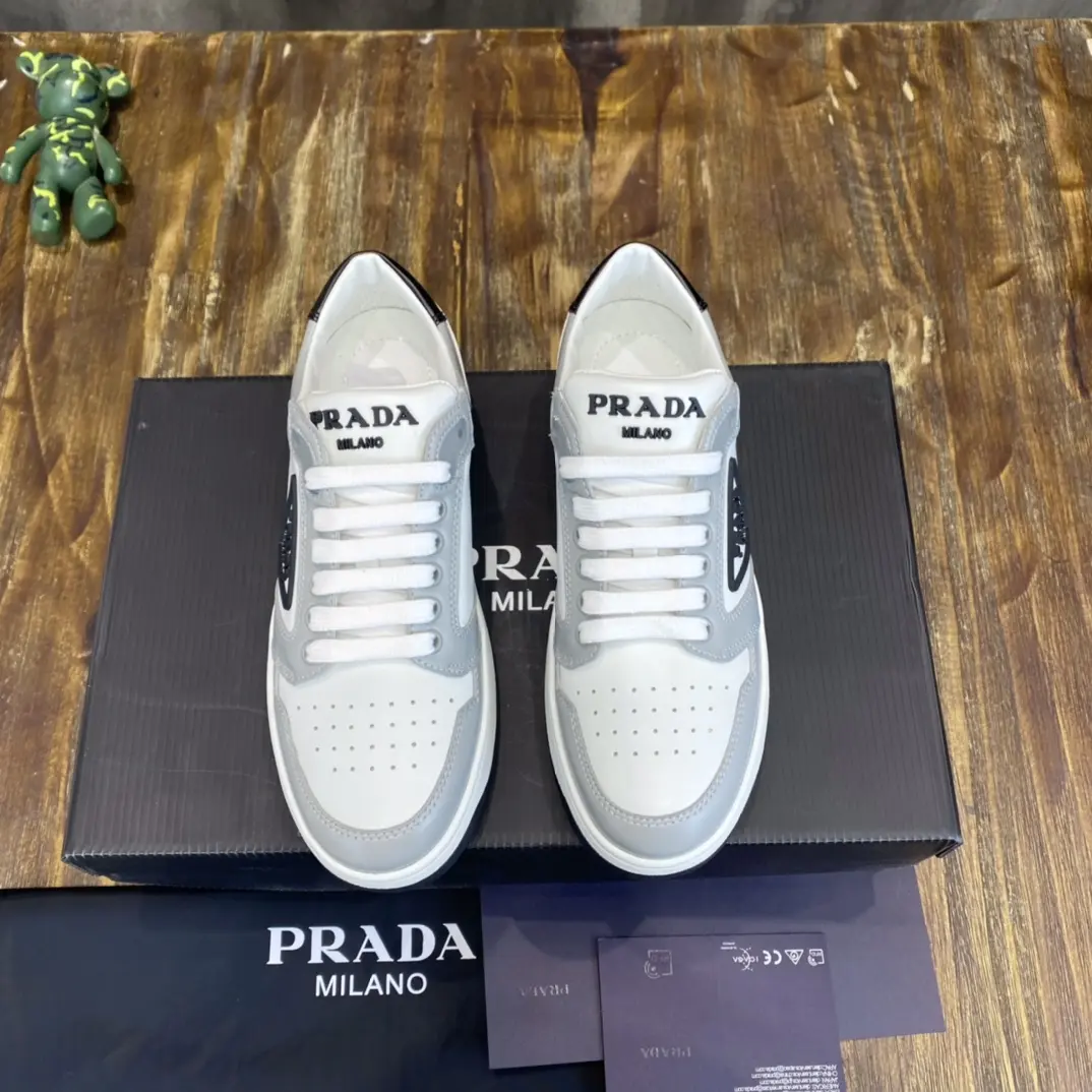 Prada 22C White Low-Top Sneakers – High Quality Replica Prada Shoes for Sale EyeCatching 217