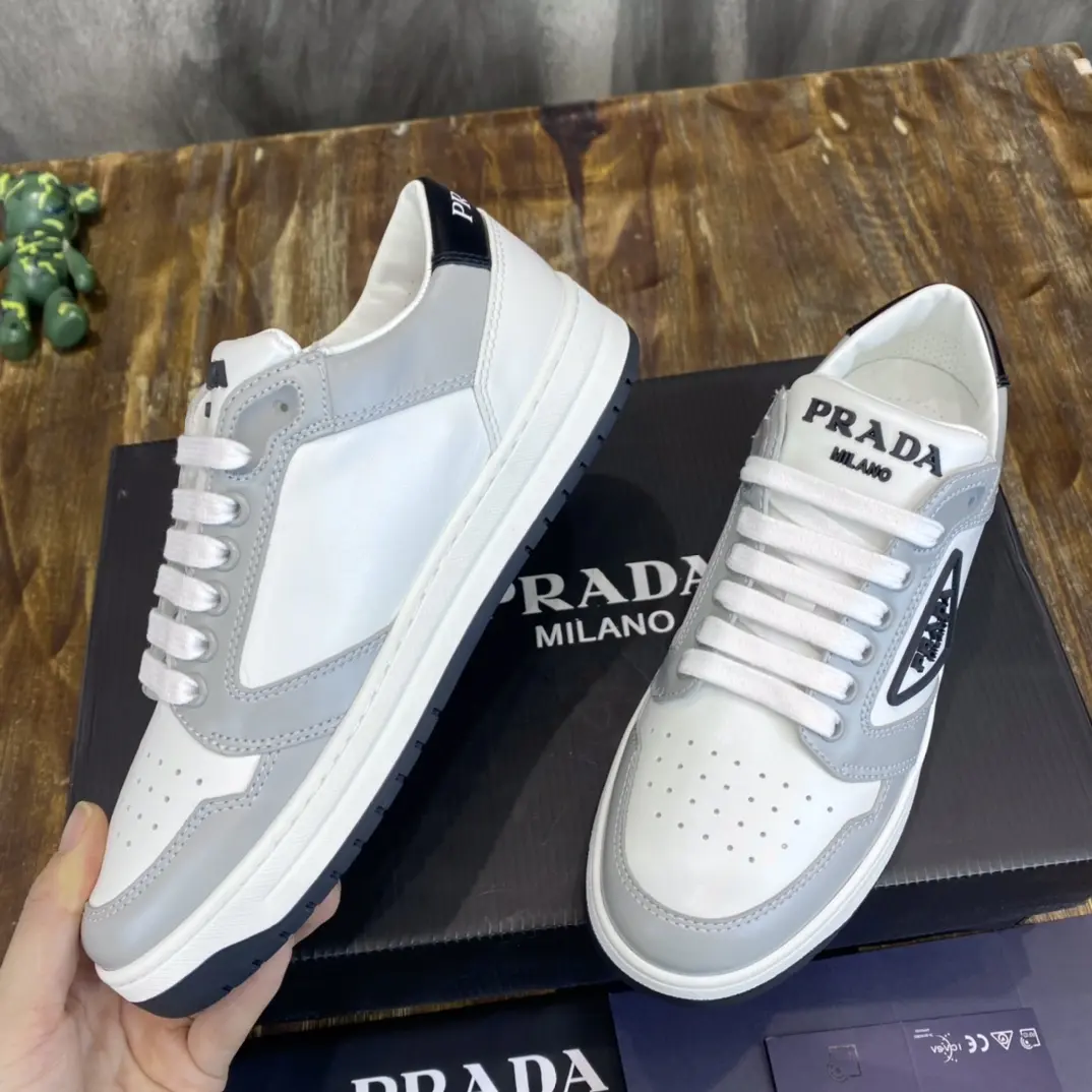Prada 22C White Low-Top Sneakers – High Quality Replica Prada Shoes for Sale EyeCatching 217