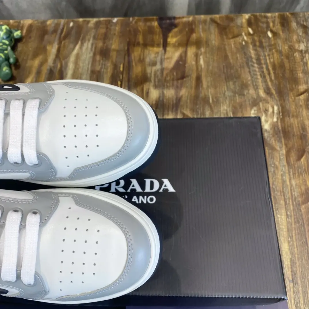 Prada 22C White Low-Top Sneakers – High Quality Replica Prada Shoes for Sale EyeCatching 217