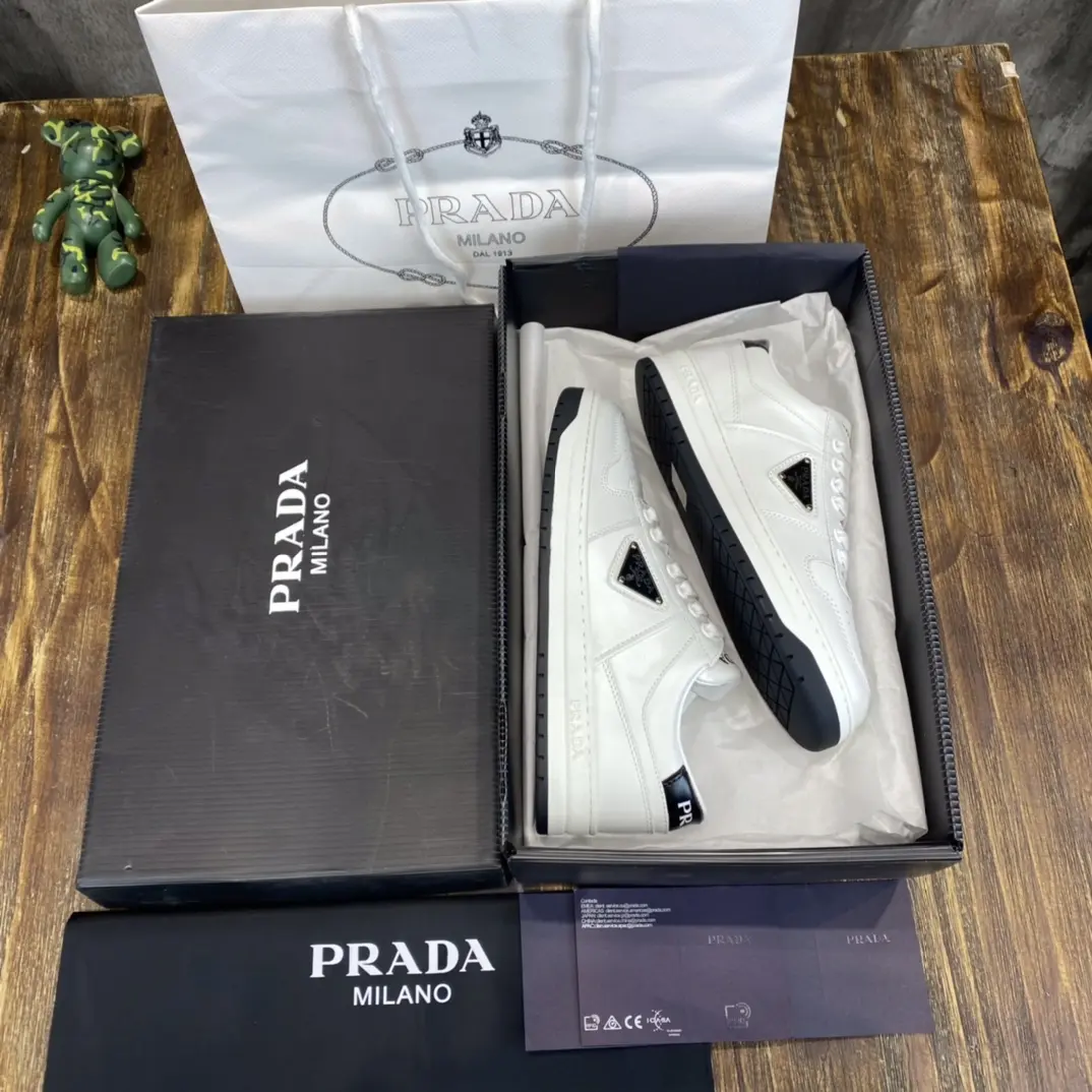 Prada 22C White Sneakers Low-Top – Replica Prada Shoes with High Quality Reliable 195