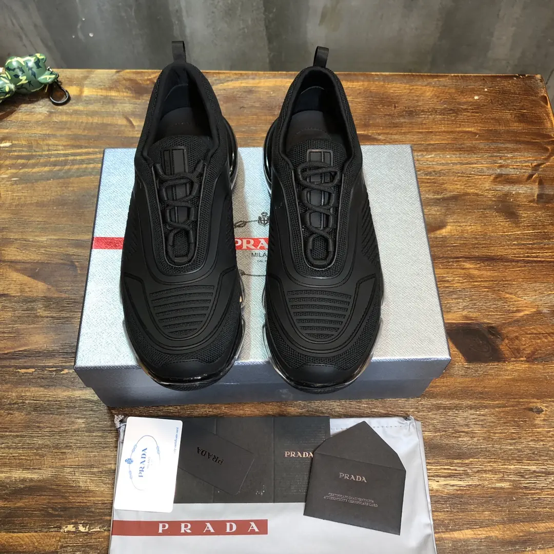 ComfortFit Prada America’s Cup Sneaker, Black, Low-Top – High Quality Replica Prada Shoes & 1:1 Sneakers 237