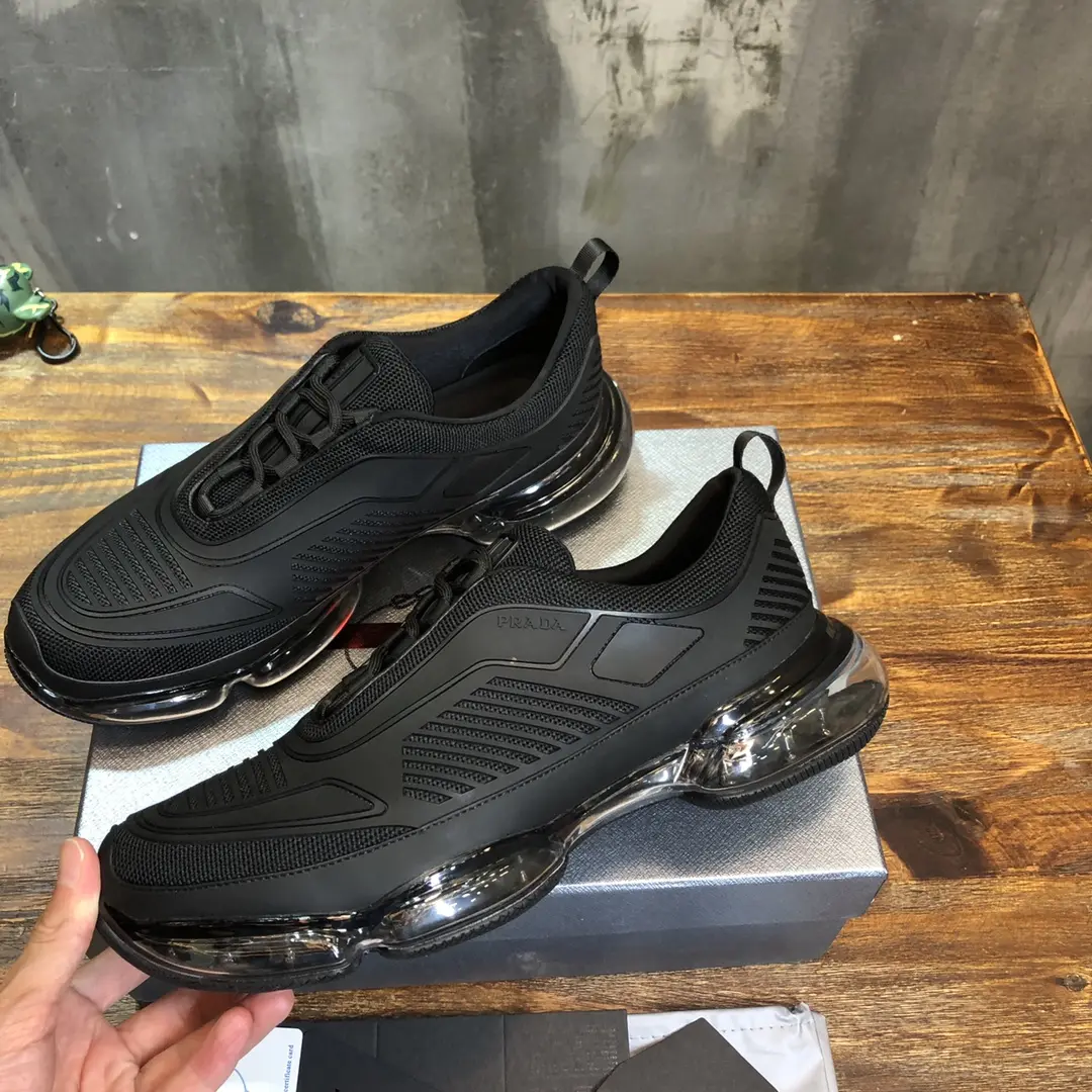 ComfortFit Prada America’s Cup Sneaker, Black, Low-Top – High Quality Replica Prada Shoes & 1:1 Sneakers 237