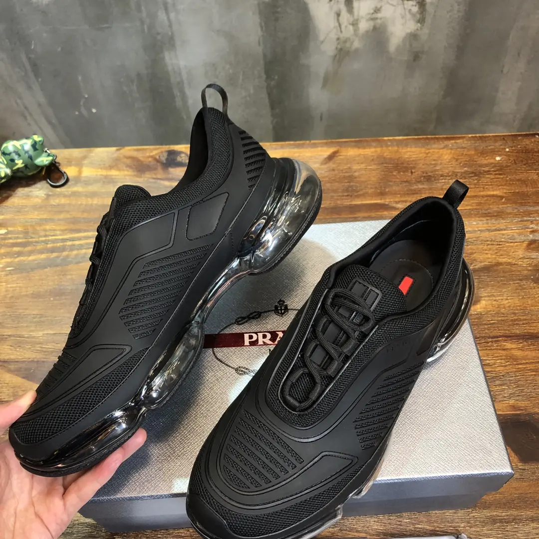 ComfortFit Prada America’s Cup Sneaker, Black, Low-Top – High Quality Replica Prada Shoes & 1:1 Sneakers 237