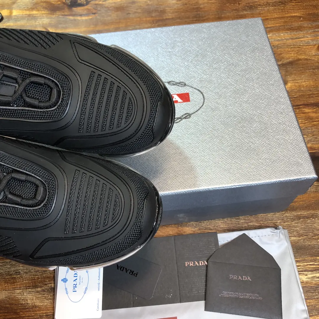 ComfortFit Prada America’s Cup Sneaker, Black, Low-Top – High Quality Replica Prada Shoes & 1:1 Sneakers 237
