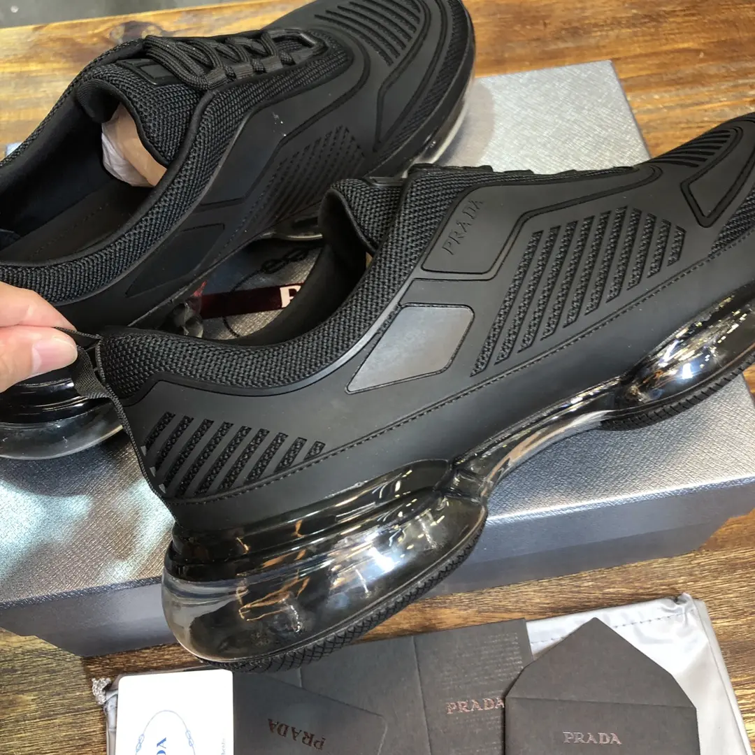 ComfortFit Prada America’s Cup Sneaker, Black, Low-Top – High Quality Replica Prada Shoes & 1:1 Sneakers 237